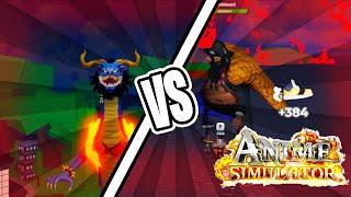 DRAGON FRUIT VS BLACKBEARD IN ANIME SIMULATOR! BAD?