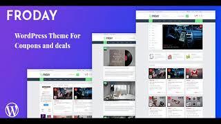 Froday – Coupons and Deals WordPress Theme | Themeforest Website Templates and Themes