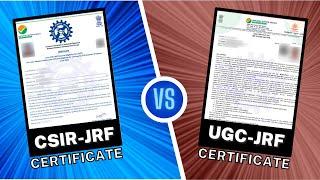 CSIR Award Letter vs UGC Award Letter | Major Differences | Validity | e-Certificate