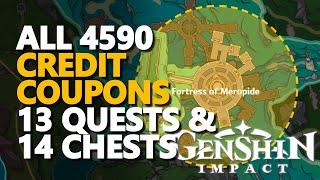 All Obtain Credit Coupons Chests & Quests Genshin Impact Full Guide