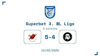 SUPERBET 3. WL LIGA: Polbulls - Szturmowcy 5:4 [3. kolejka, Wiosna 2025]