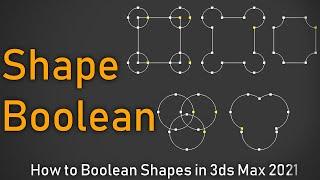 How to Boolean shapes / Shapes Cutter in 3ds max 2021 Tutorials | Spline Trick | CG Deep | Boolean