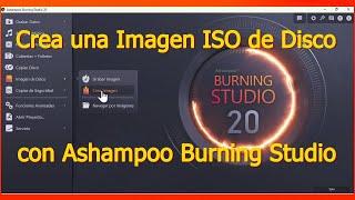 crear imagen ISO de disco con Ashampoo Burning Studio