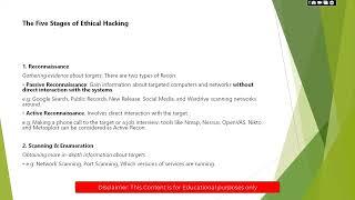 The Five Stages of Ethical Hacking | - NTP Academia