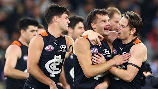 Lachie Cowan kicks his first career AFL Goal - Carlton vs Geelong - AFL Round 15 2024