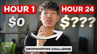 I Tried Dropshipping For 24 Hours... (Realistic Results)