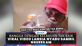 Viral Video Pria Diduga Lansia Nyabu Sambil Ngerekam, Diciduk Aparat