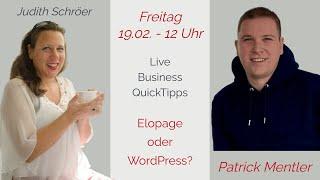 Elopage oder WordPress? Business Quick Tipps