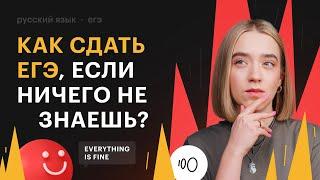 Как сдать ЕГЭ по русскому языку, если ничего не знаешь?