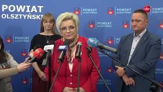 OLSZTYN24: Konferencja prasowa w Starostwie Powiatowym ws. zmiany granic Olsztyna i gminy Purda