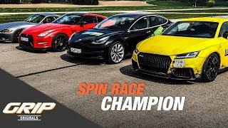 Spin & Go Race: Audi TT RS, Nissan GTR MM Racing, BMW Z4 V10, Tesla Model 3 [4/4] | GRIP Originals