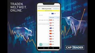 Währungen tauschen in der CapTrader Trading App - mobiles Trading