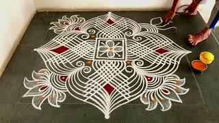 Easy padikolam designs| Simple muggulu designs| easy rangoli designs| Beginners kolam