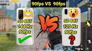 Mi 10t vs Sharp aquos r2 | sharp aquos r2 90fps test|90fps vs 90fps| sharp aquos r2 90fps test