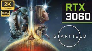 Starfield - RTX 3060 + i5 12400F - 1080p & 1440p (Native & FSR 2 Quality)