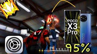 Poco x3 pro  | ️Satisfactory + Sensi | Лучшие Настройки для Poco X3 Pro  | Free Fire 