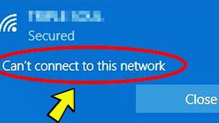 Fix: "Can't Connect To This Network" Error in Windows 10/11