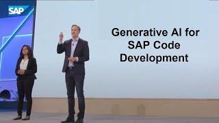 The Potential of Generative AI for SAP Code Development | SAP Sapphire 2023