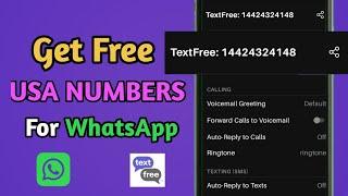 Get Free Unlimited USA Numbers For WhatsApp, Telegram and other Verifications