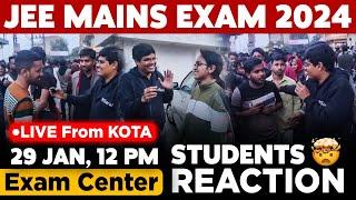 JEE Mains 2024: 29 Jan Shift 1 Exam Student Reaction LIVE from Kota | Paper Level, Weightage, Cutoff
