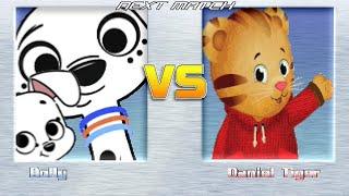 M.U.G.E.N BATTLES | Dolly vs Daniel Tiger | 101 Dalmatian Street vs Daniel Tiger's Neighborhood