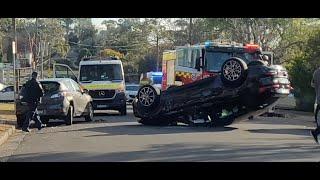 Porsche upside down