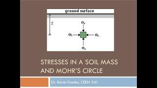 CEEN 341- Lecture 12 - Stresses in a Soil Mass and Mohr's Circle