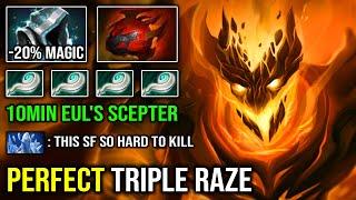 You're in Danger If SF God Get 10Min Eul's Scepter | EPIC Triple Raze 100% No Mercy DotA 2