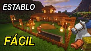 COMO HACER UN ESTABLO EN SURVIVAL | MINECRAFT