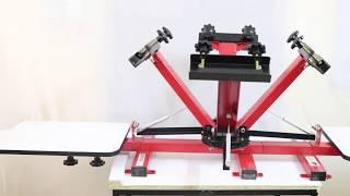 How to Use Your 4 Color 2 Station Heavy Duty Screen Printing Machine