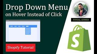 Show Drop Down Menu on Hover Instead of Click  Shopify Debut Theme