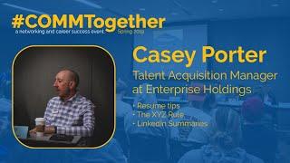 #COMMTogether Speaker Highlights - Casey Porter - Resume Advice