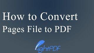 How to Convert Pages File to PDF on Mac