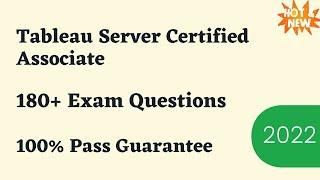 Tableau Server Certified Associate Exam Dumps & Questions 2024