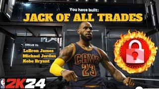 *NEW* RARE JACK OF ALL TRADES BUILD IN NBA 2K24! SUPER RARE OVERPOWERED DEMIGOD BUILD IN NBA 2K24!