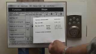 Programming Kwikset Powerbolt2 Powerbolt 2 electronic lock set combination