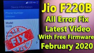 Jio F220B Flashing All Error Fix With Latest Tested Free Firmware.