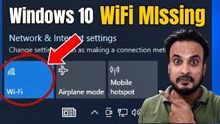 FIX WiFi Not Showing in Windows 10 (2024 NEW*) | Fix Missing WiFi