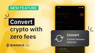 Easily Convert Crypto with Binance.US