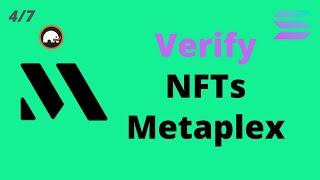 Verify NFTs on Solana with Metaplex