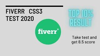 Fiverr CSS3 Skill Test 2020 with answers