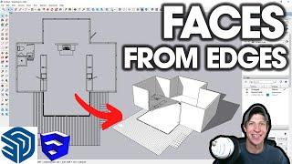 AUTOMATICALLY Create Faces in SketchUp with Eneroth Face Creator! (Free Extension)