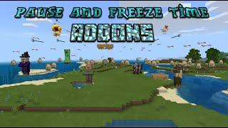 Pause and Freeze Time in your Minecraft Worlds! - Addon Showcase