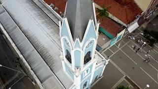 Using the POI feature  of  DJI Mavic Pro to circle the church tower