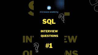 SQL interview questions and answers #1 #shorts