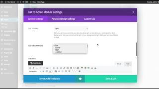 Divi Builder Call To Action Module