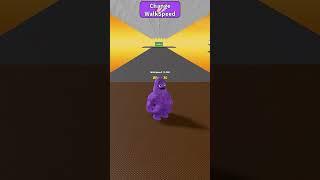 GRIMACE FLOOR SPIKES DEATH RUN !! #shorts