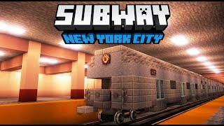 Subway Train in NYC Manhattan Create Mod Minecraft