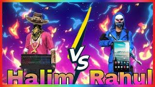 Pc Player is Back |Gamer Halim Vs Rahul Gamer  Only Headshot Free Fire