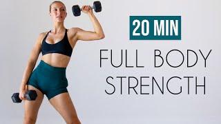 20 MIN FULL BODY STRENGTH - Apartment & Small Space Friendly